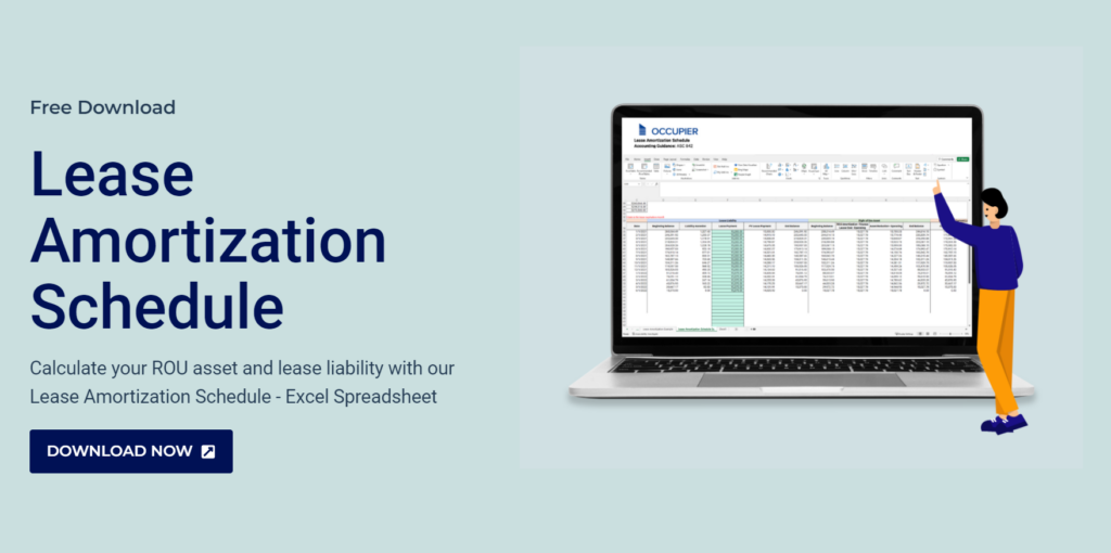 Download the Occupier Lease Amortization Schedule Excel Template