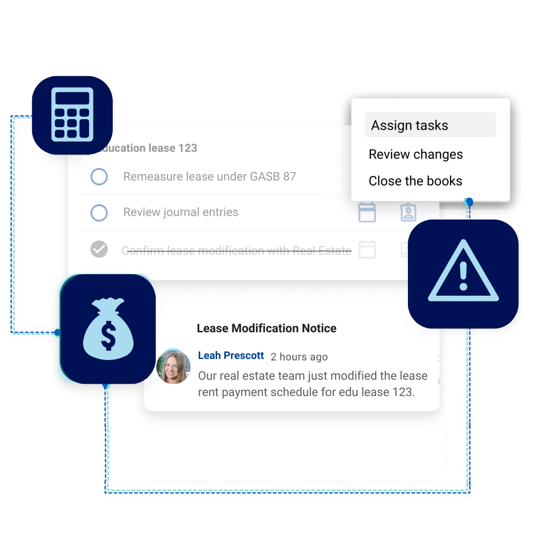 GASB 87 Lease Accounting Product workflow