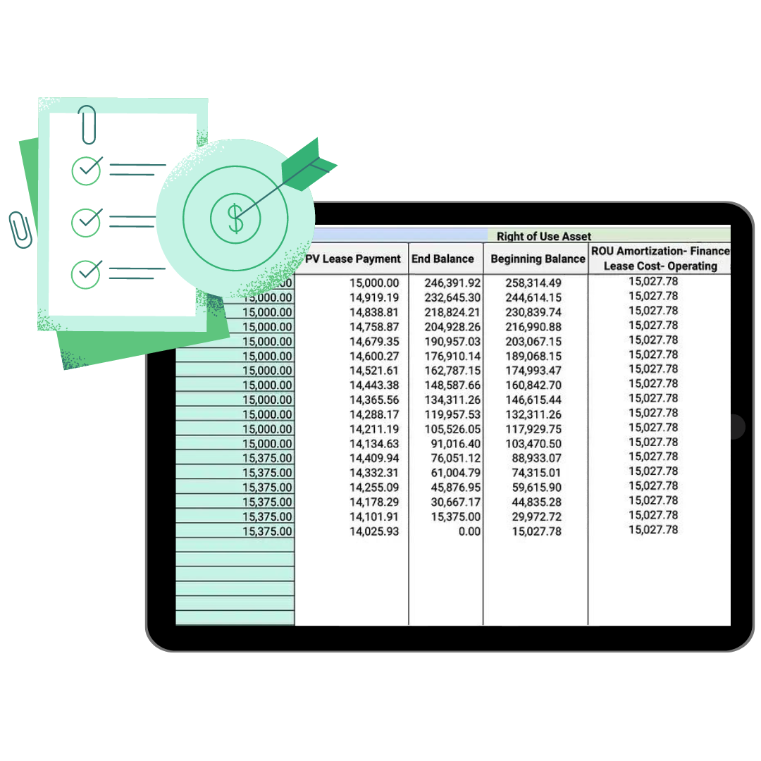 Lease Amortization Schedule - Resource Icon